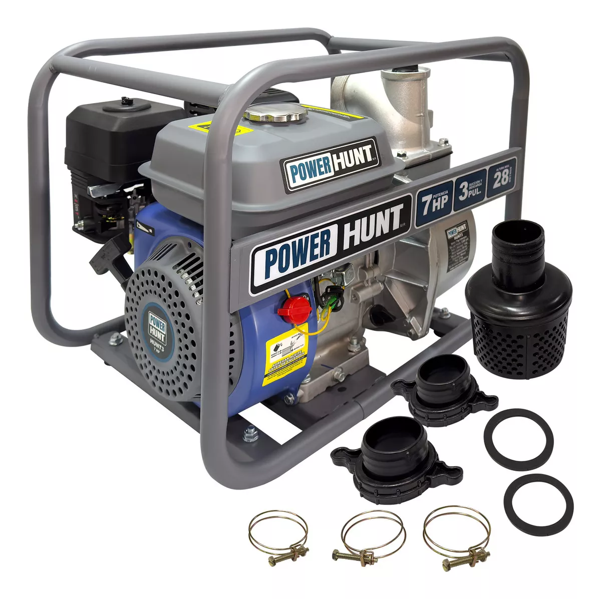 Foto 2 pulgar | Motobomba Bomba De Agua A Gasolina Power Hunt Hunt3 3x3 7hp Riego