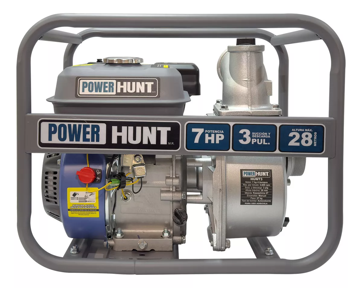 Foto 3 pulgar | Motobomba Bomba De Agua A Gasolina Power Hunt Hunt3 3x3 7hp Riego