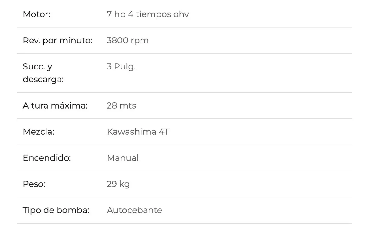 Foto 7 pulgar | Motobomba Bomba De Agua A Gasolina Power Hunt Hunt3 3x3 7hp Riego