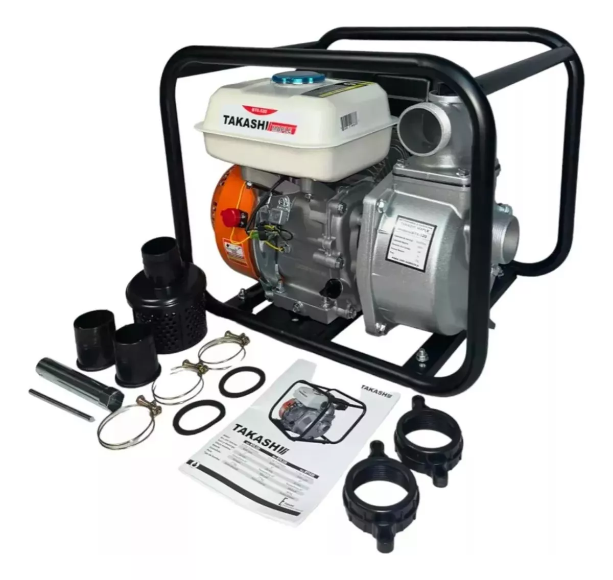 Foto 1 | Motobomba Bomba De Agua A Gasolina 3x3 Takashi 6.5hp Riego