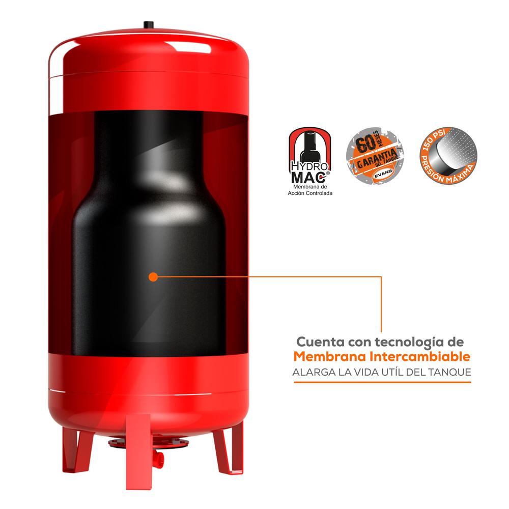 Foto 3 pulgar | Tanque Hidroneumático Evans Eqth-170ve 170l Vertical