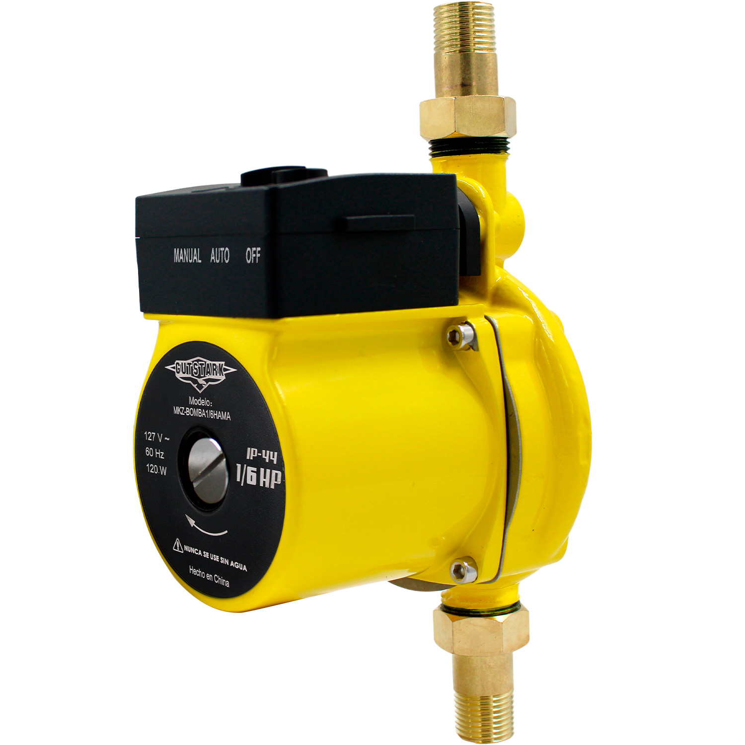 Bomba Presurizadora de Agua Gutstark color Amarillo 1 Servicio 1/6 Hp Automática