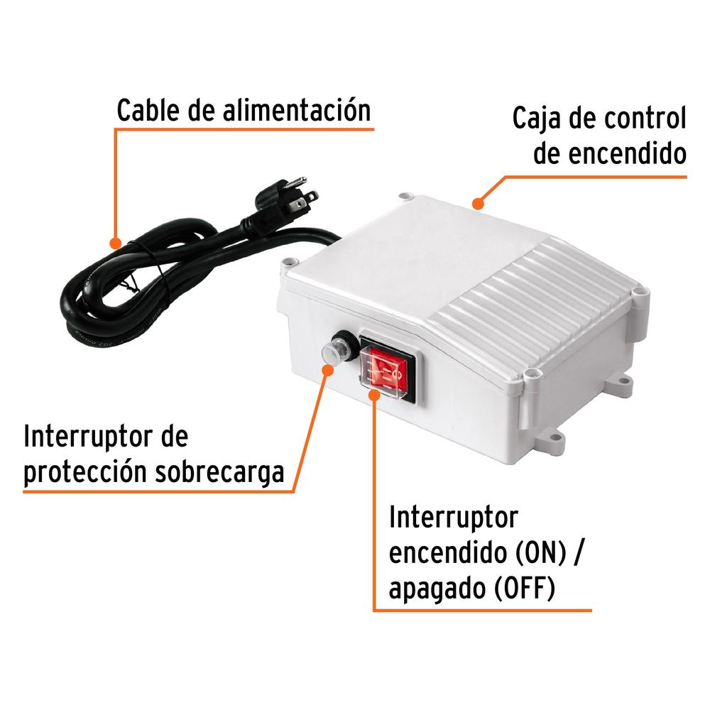 Foto 3 pulgar | Caja de Control Para Bomba Truper Tipo Bala 1/2 Hp