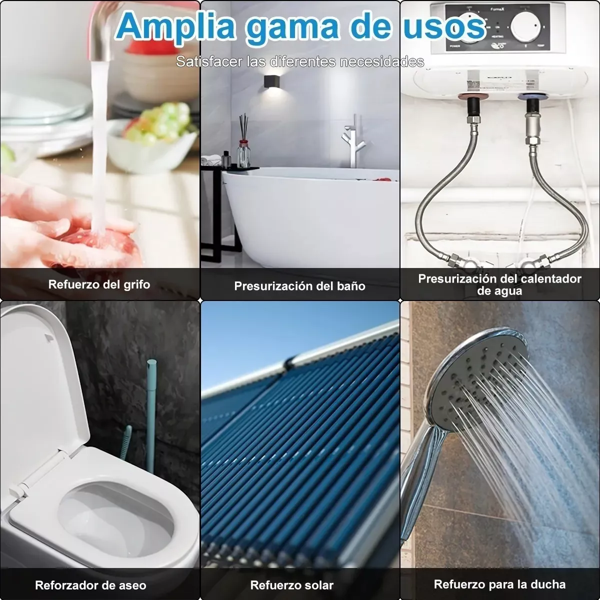 Foto 4 pulgar | Bomba Presurizadora de Agua Automático + Manual Eo Safe Imports ESI-6743 color Blanco