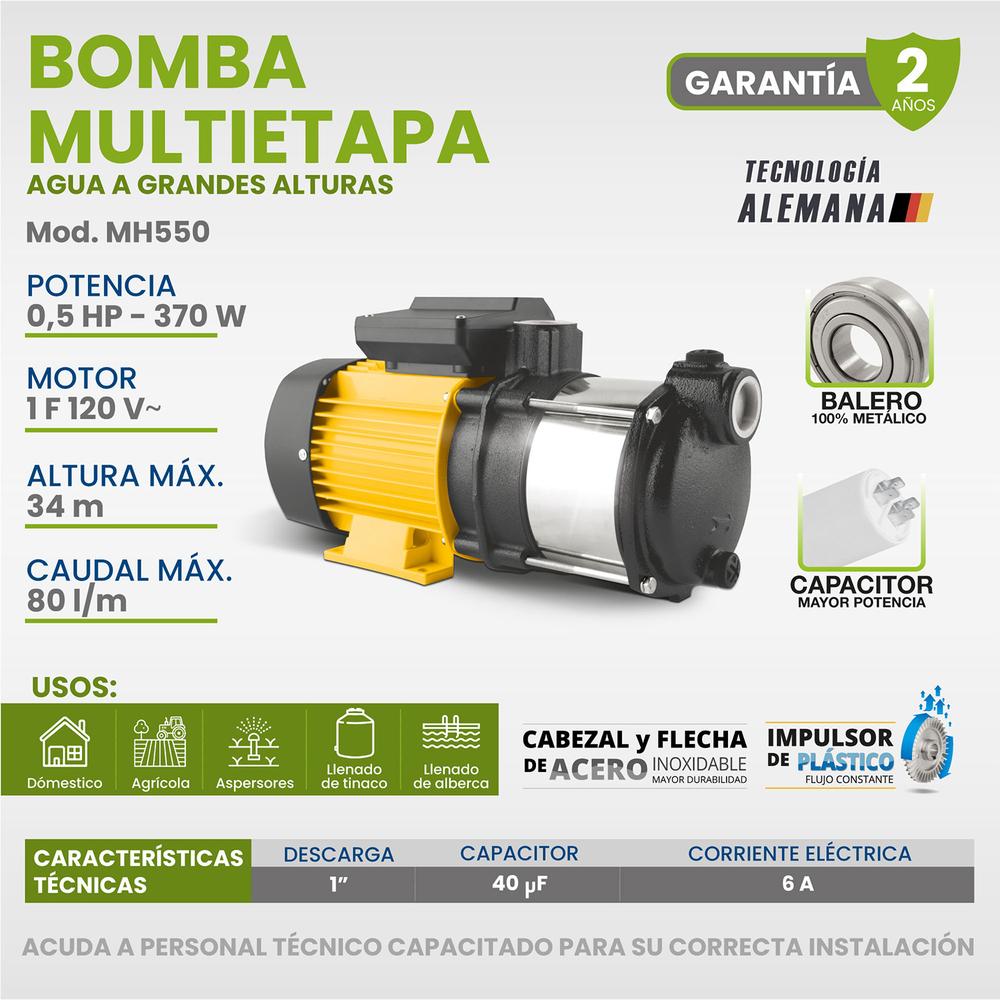 Foto 7 | Bomba para Agua Multietapa Horizontal Igoto 1/2 Hp 120v