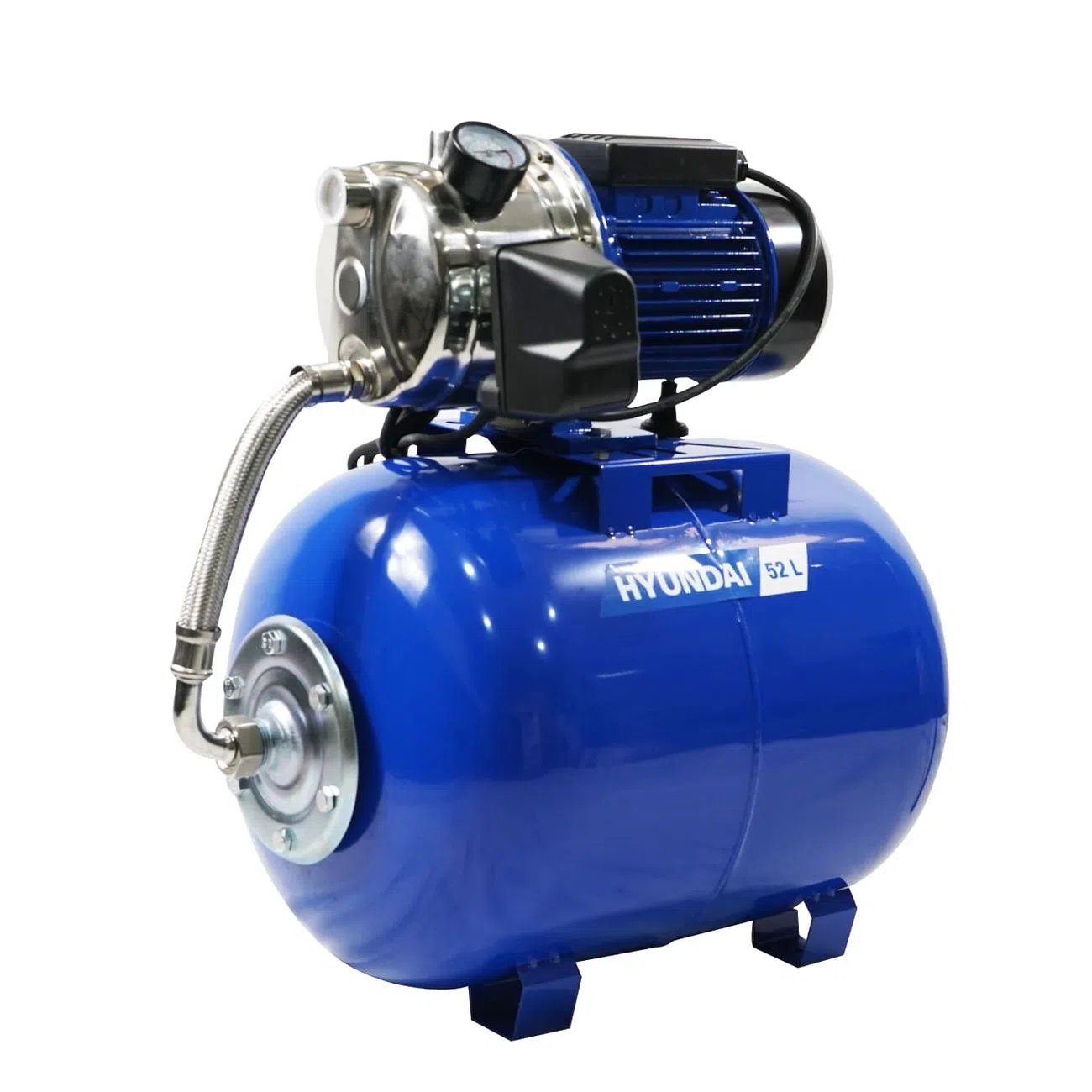 Bomba de Agua Eléctrica Hyundai HIDRO50 color Azul 1 Hp 52 Litros 110v/60hz