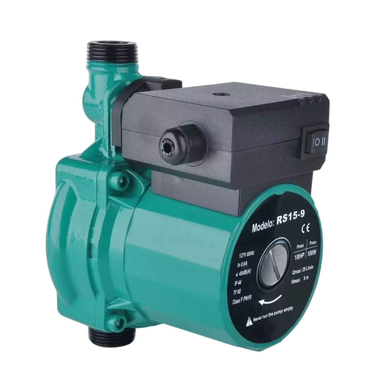 Bomba Presurizadora Automático Belug 125w 1/6 Hp 25 L/m color Verde