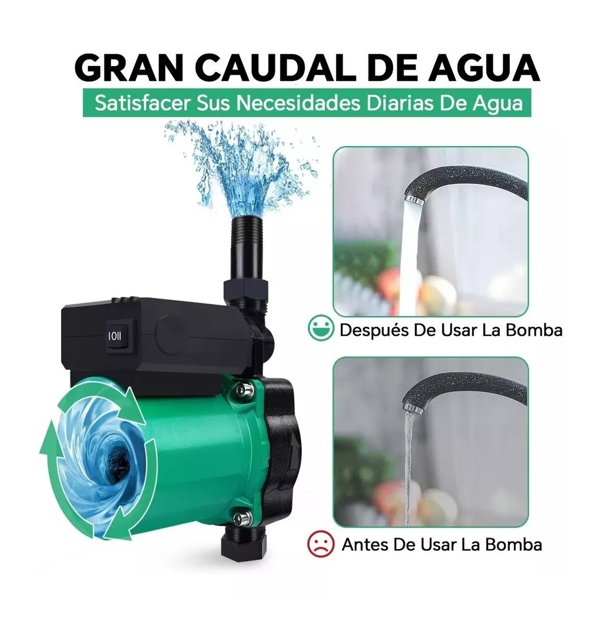 Foto 3 pulgar | Bomba Presurizadora Automático Belug 125w 1/6 Hp 25 L/m color Verde