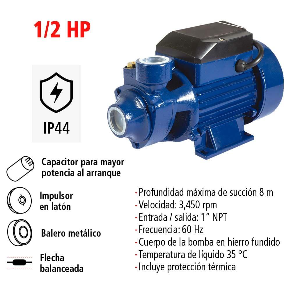 Foto 3 pulgar | Bomba Hidráulica Periférica Iusa Primo De 1/2 Hp