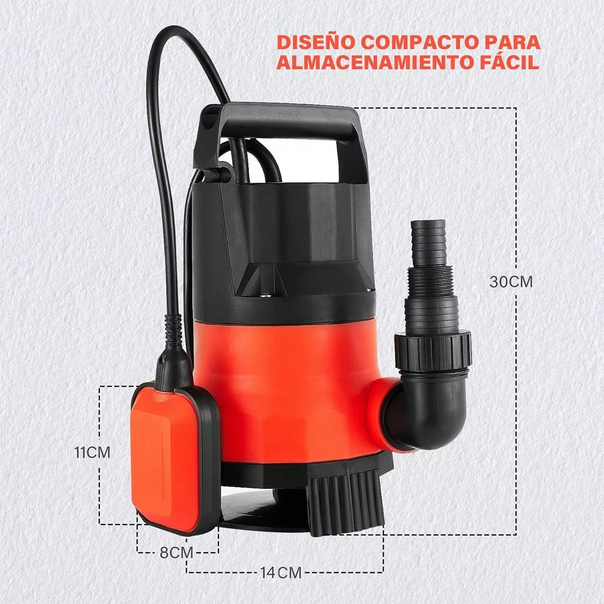 Foto 4 pulgar | Bomba De Agua Sumergible Bomba Pozo 750w 1hp 110v Eo Safe Imports Esi-10247 Naranja