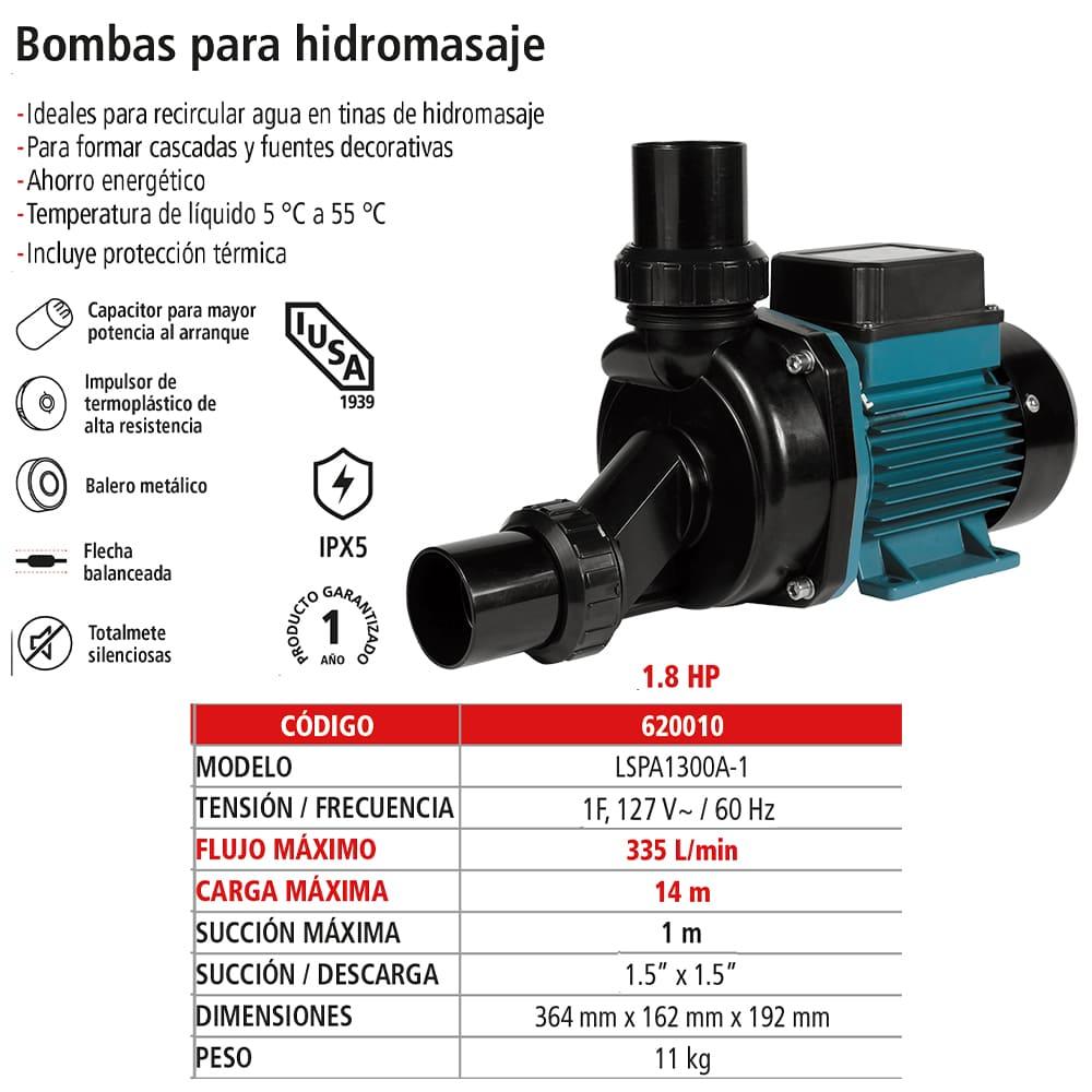 Foto 5 pulgar | Bomba Para Hidromasaje, Iusa 1.8 Hp