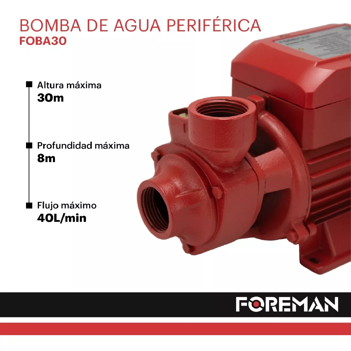 Foto 3 pulgar | Bomba Eléctrica Periférica Agua 1/2 Hp Silenciosa 127v 30m