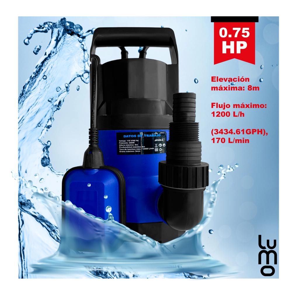 Foto 4 pulgar | Bomba Sumergible Plastica 0.75 Hp Agua Limpia Potente