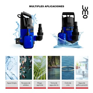 Foto 5 | Bomba Sumergible Plastica 0.75 Hp Agua Limpia Potente