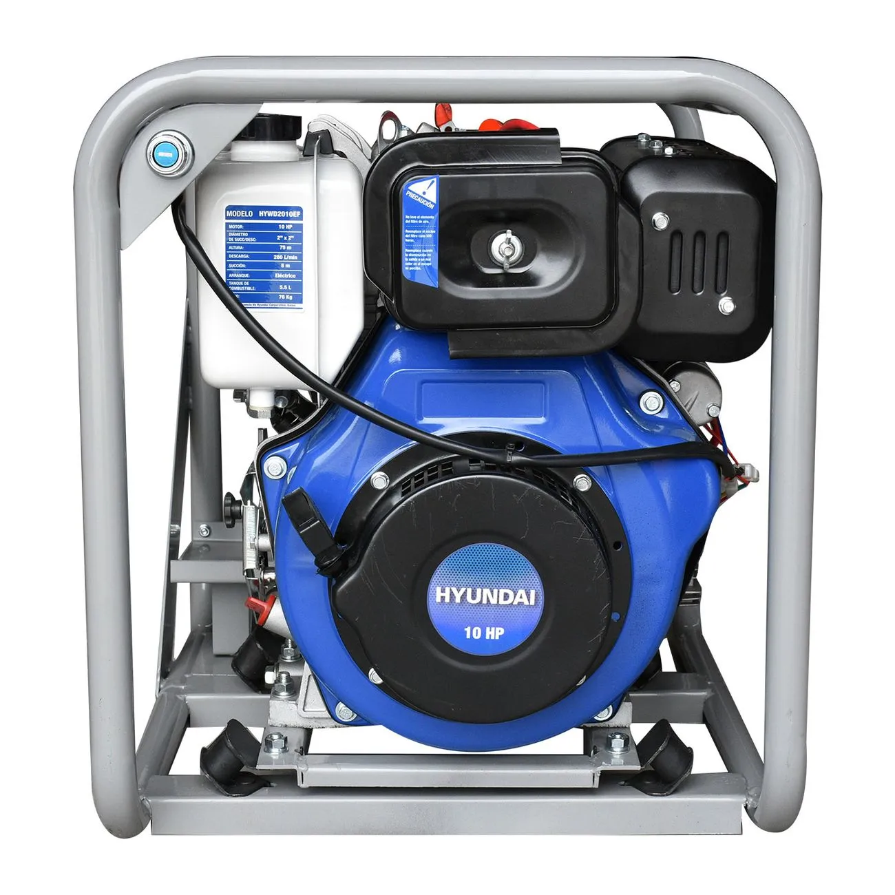 Foto 5 | Bomba de Agua Agrícola Diésel Hyundai 10 Hp 2x2 Pulgadas C/A Eléctrico - HYWD2010EF