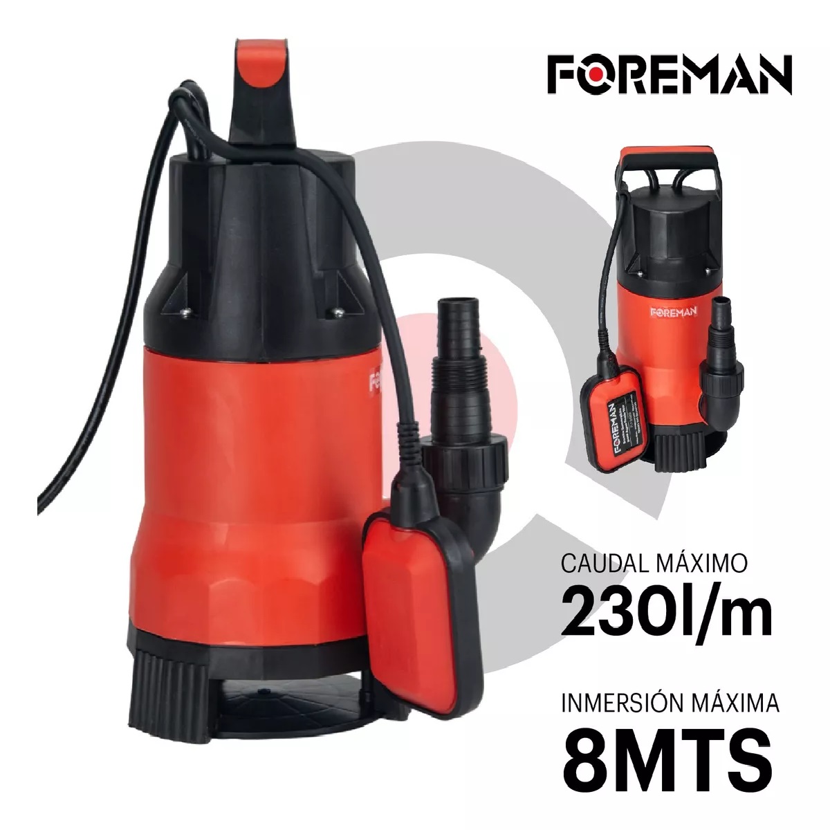 Foto 4 pulgar | Bomba Sumergible Para Agua Sucia 1 Hp 120v 170l/min Uso Rudo