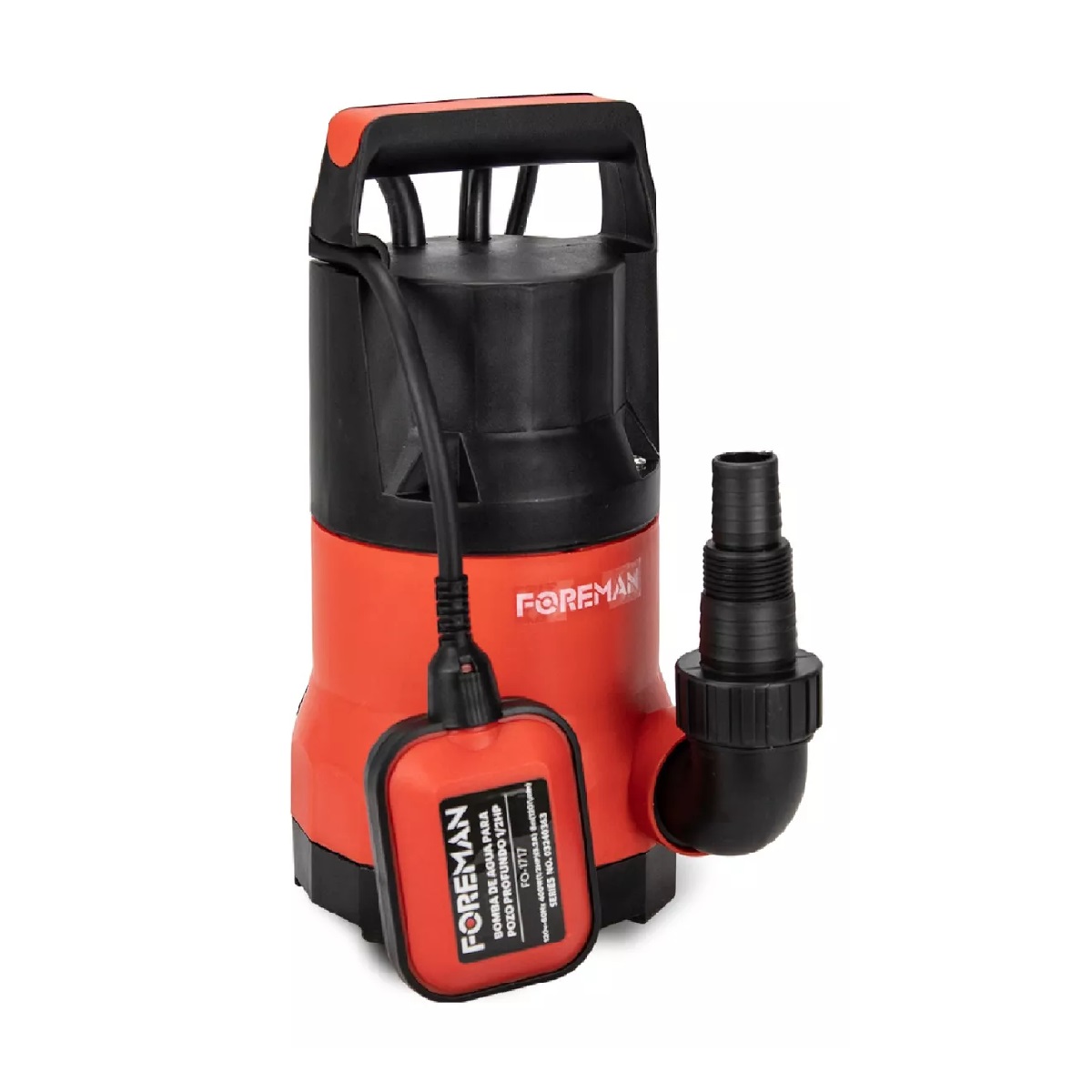 Bomba Sumergible Plástica 1/2 Hp Para Agua Limpia 400w