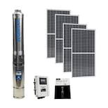 Bomba de Agua Solar Uso Agrícola Hyundai 2 Hp con 4 Paneles Solares y Caja de Control