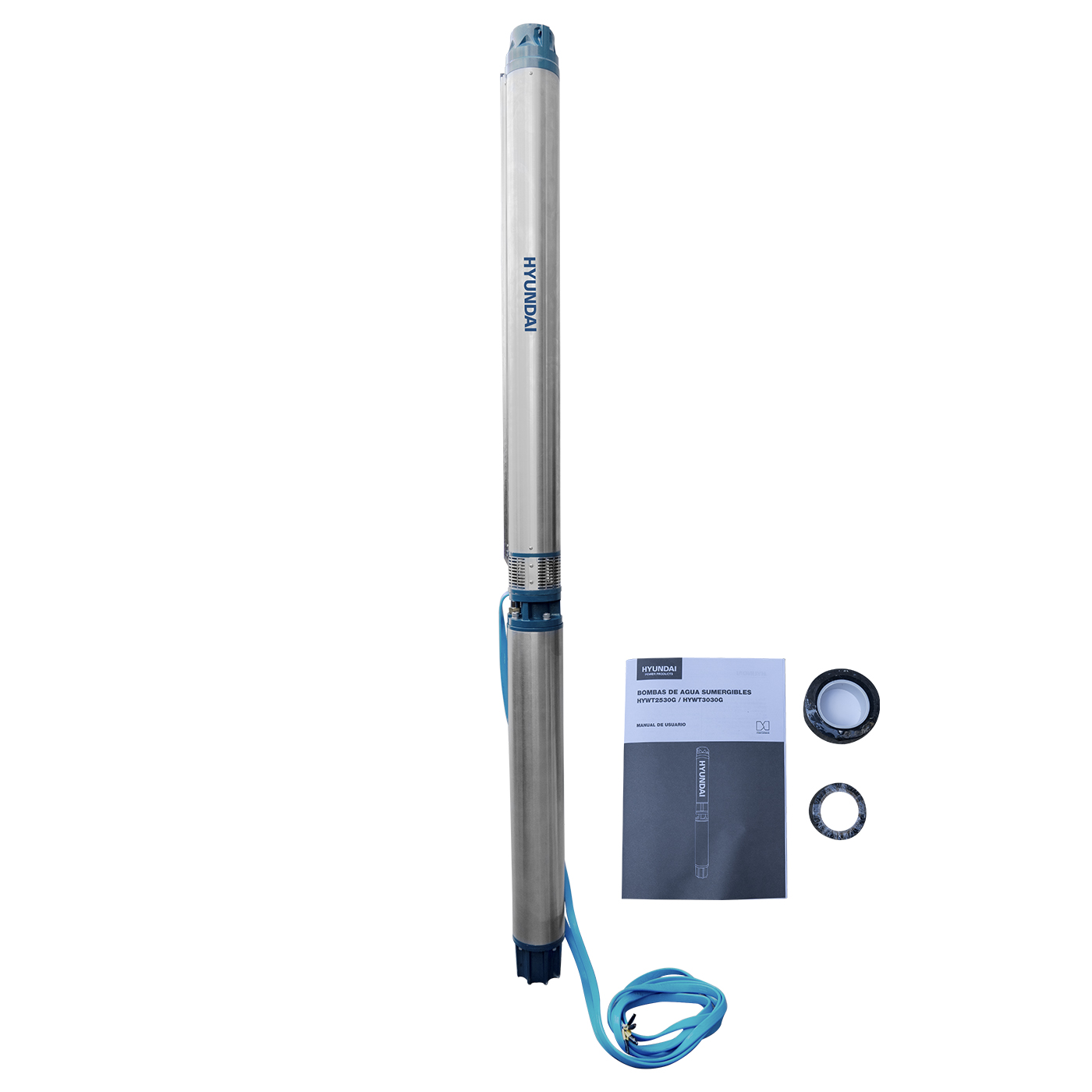 Bomba De Agua Hyundai 30 Hp Trifásica Pozo De 6'' Salida 3'' Noryl - Hywt3030g