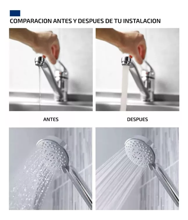 Foto 5 pulgar | Bomba Presurizadora 1/6 Compacta y Silenciosa 35 L/min 127v Altura Max 9 Mts Desc 3/4 Plg Succ 3/4 Plg