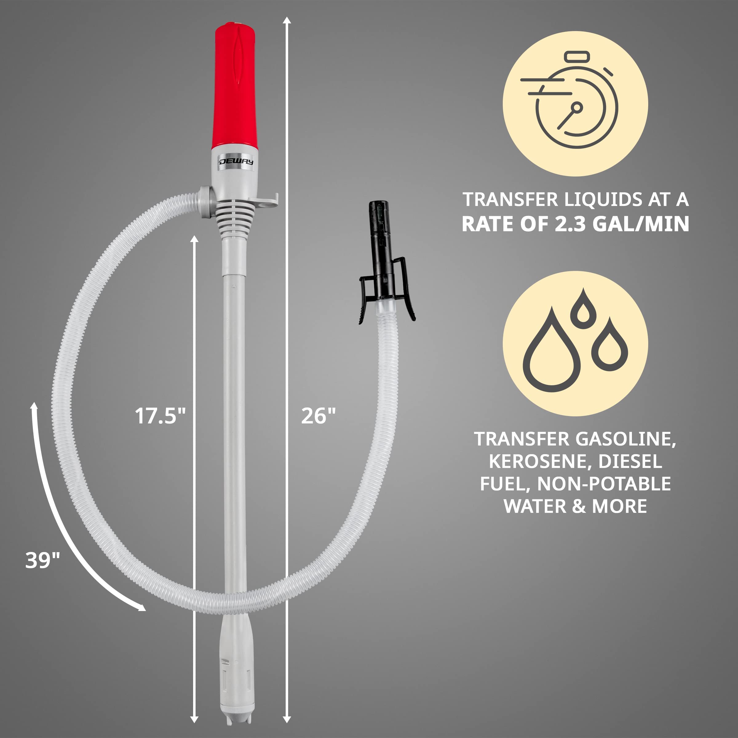 Foto 5 pulgar | Bomba De Transferencia De Combustible Deway, Batería Automática De Parada Automática De 9 L/min D - Venta Internacion