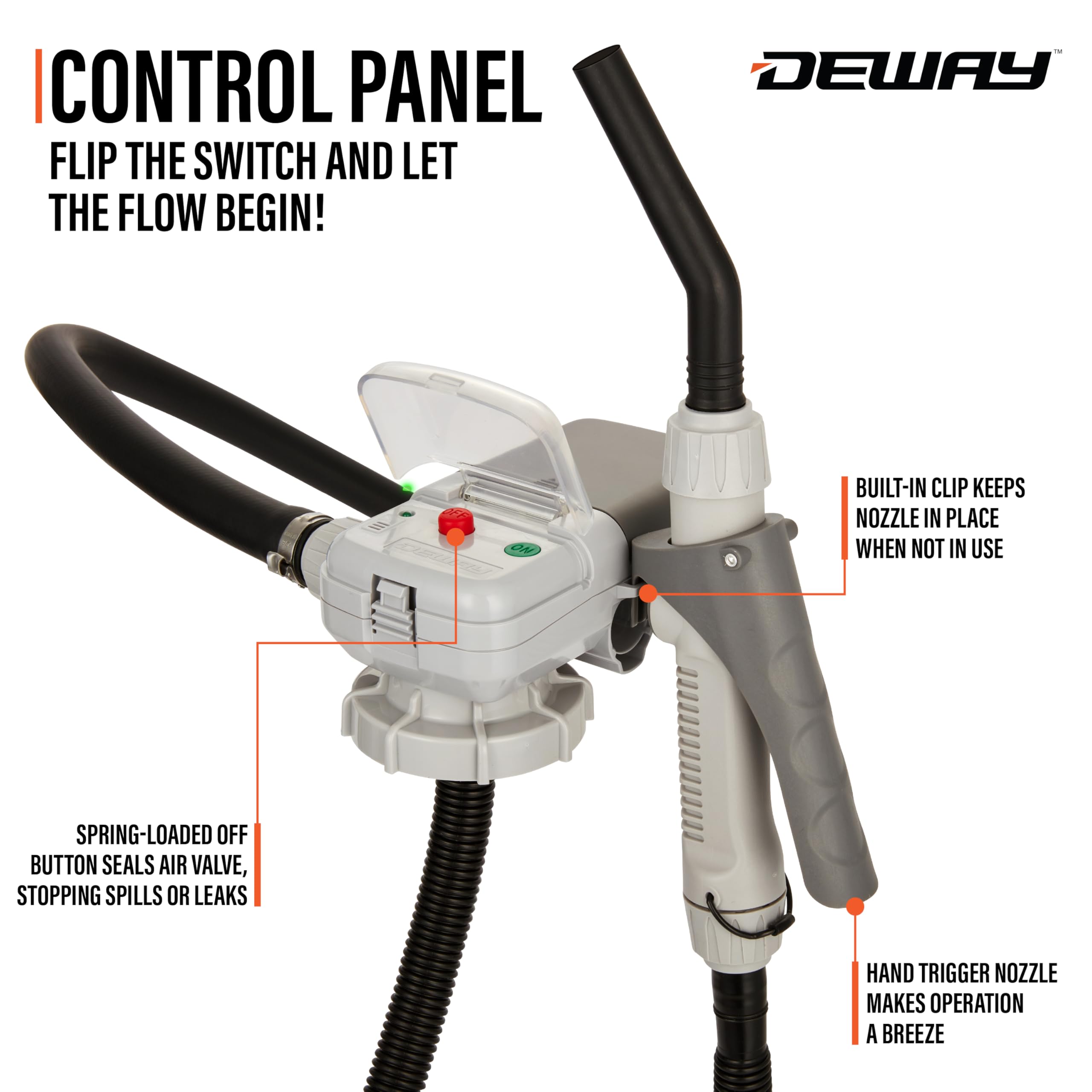 Foto 5 | Bomba De Transferencia De Combustible Deway Automática Con Boquilla Manual Y Batería Aa - Venta Internacional.