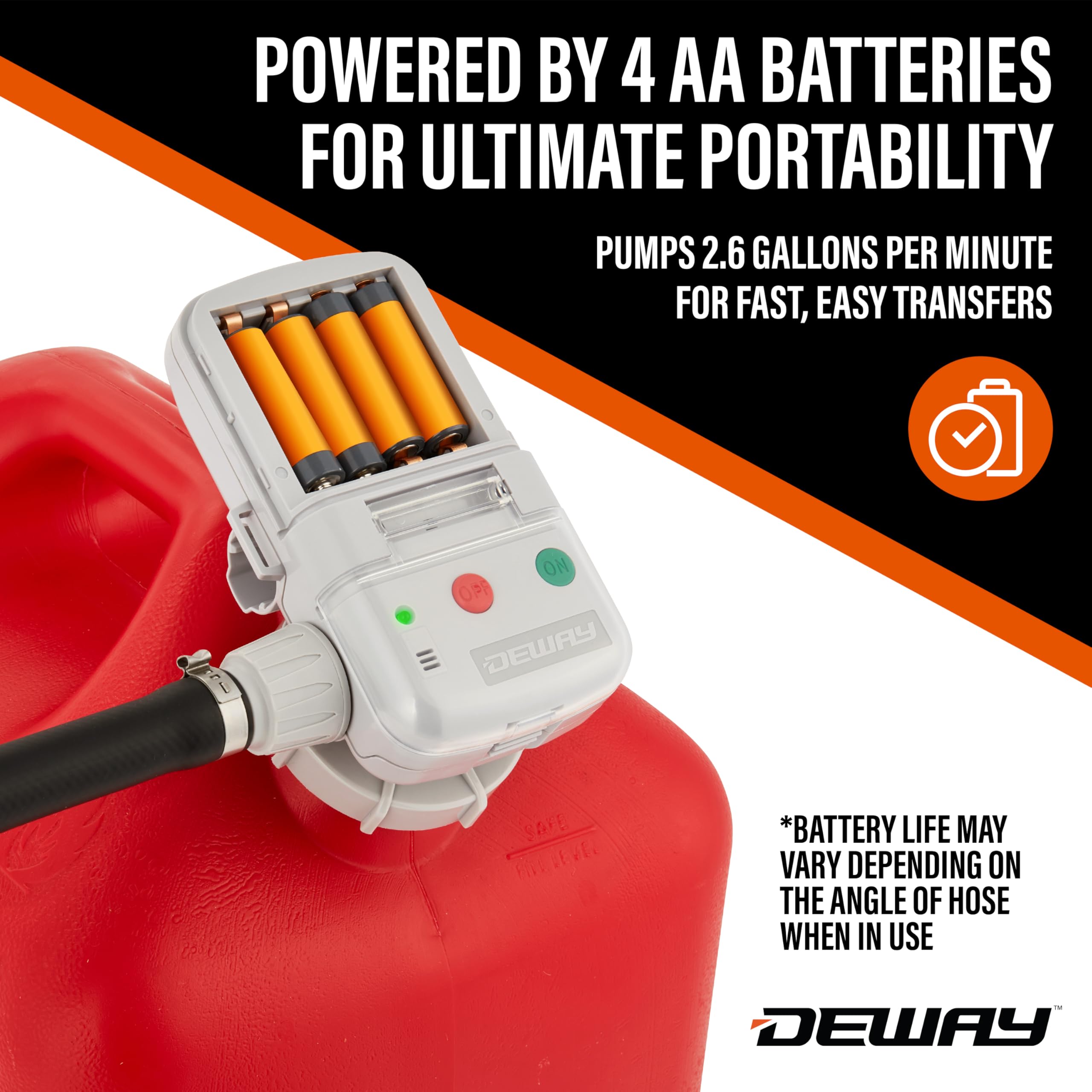 Foto 6 | Bomba De Transferencia De Combustible Deway Automática Con Boquilla Manual Y Batería Aa - Venta Internacional.