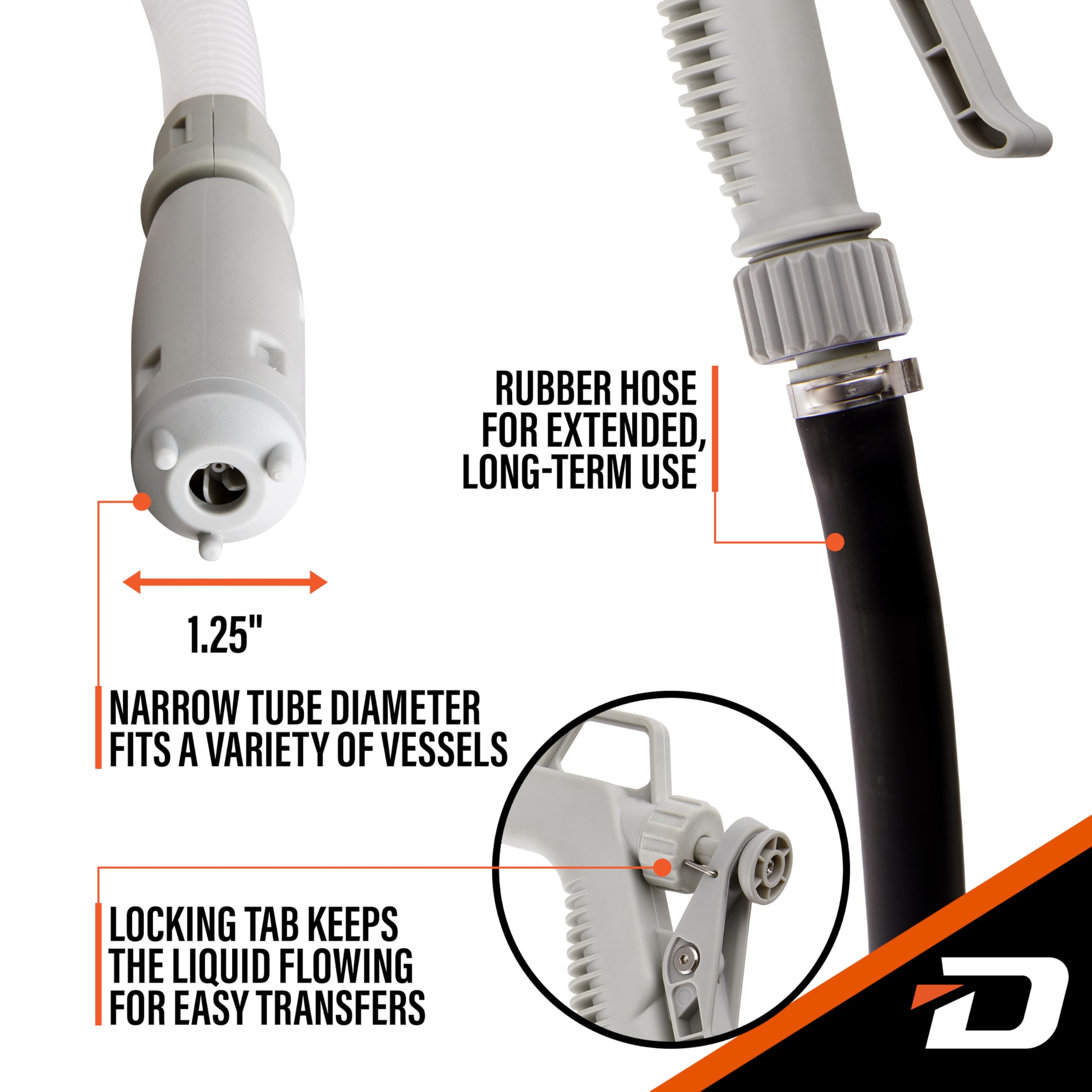 Foto 6 pulgar | Bomba De Transferencia De Combustible Deway Fast De 9,1 L/min Con Manguera De 51 Cm Y 3 Adaptadores - Venta Internacio