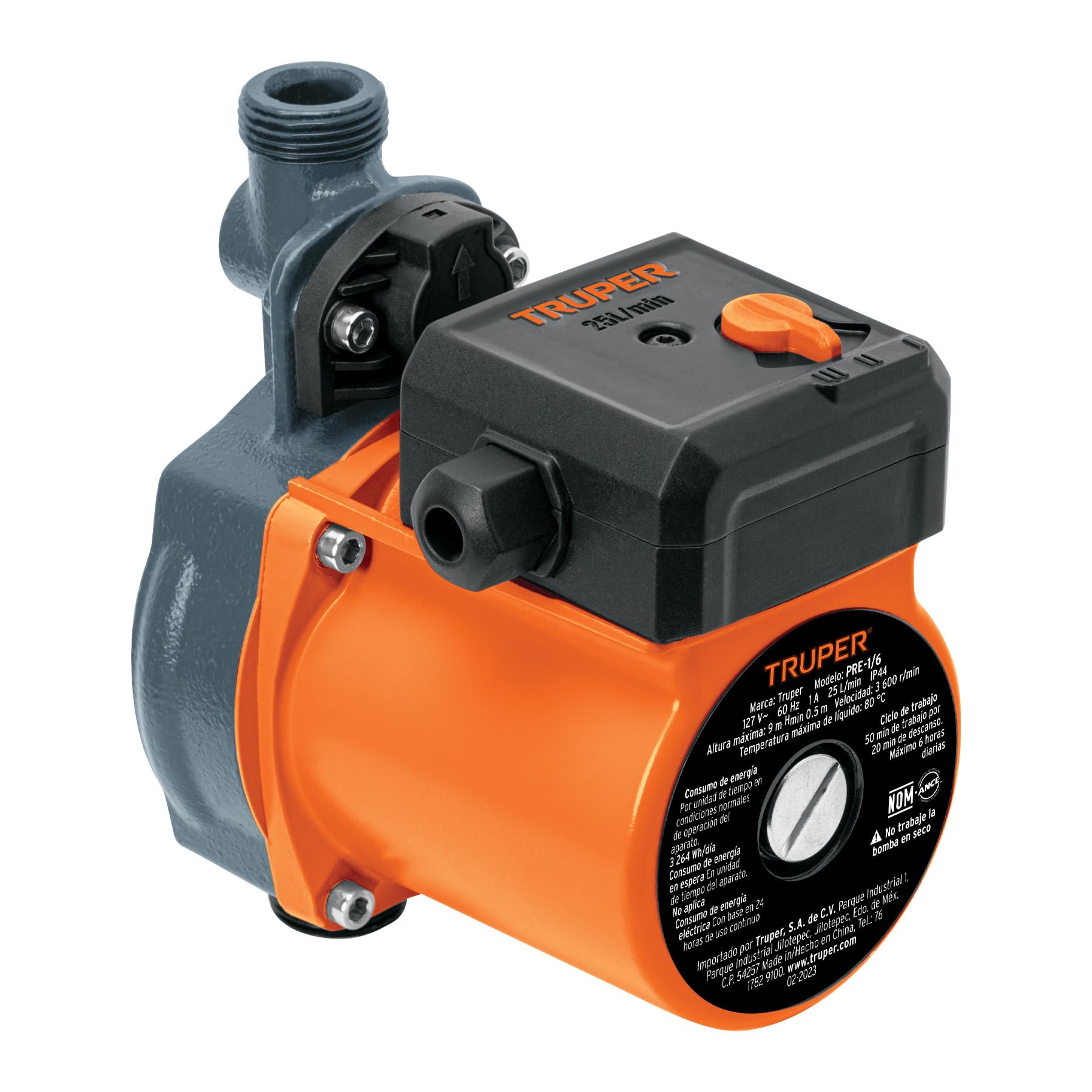 Bomba Presurizadora Truper 1/6 Hp Industrial Plastic 25l/min - Venta Internacional.