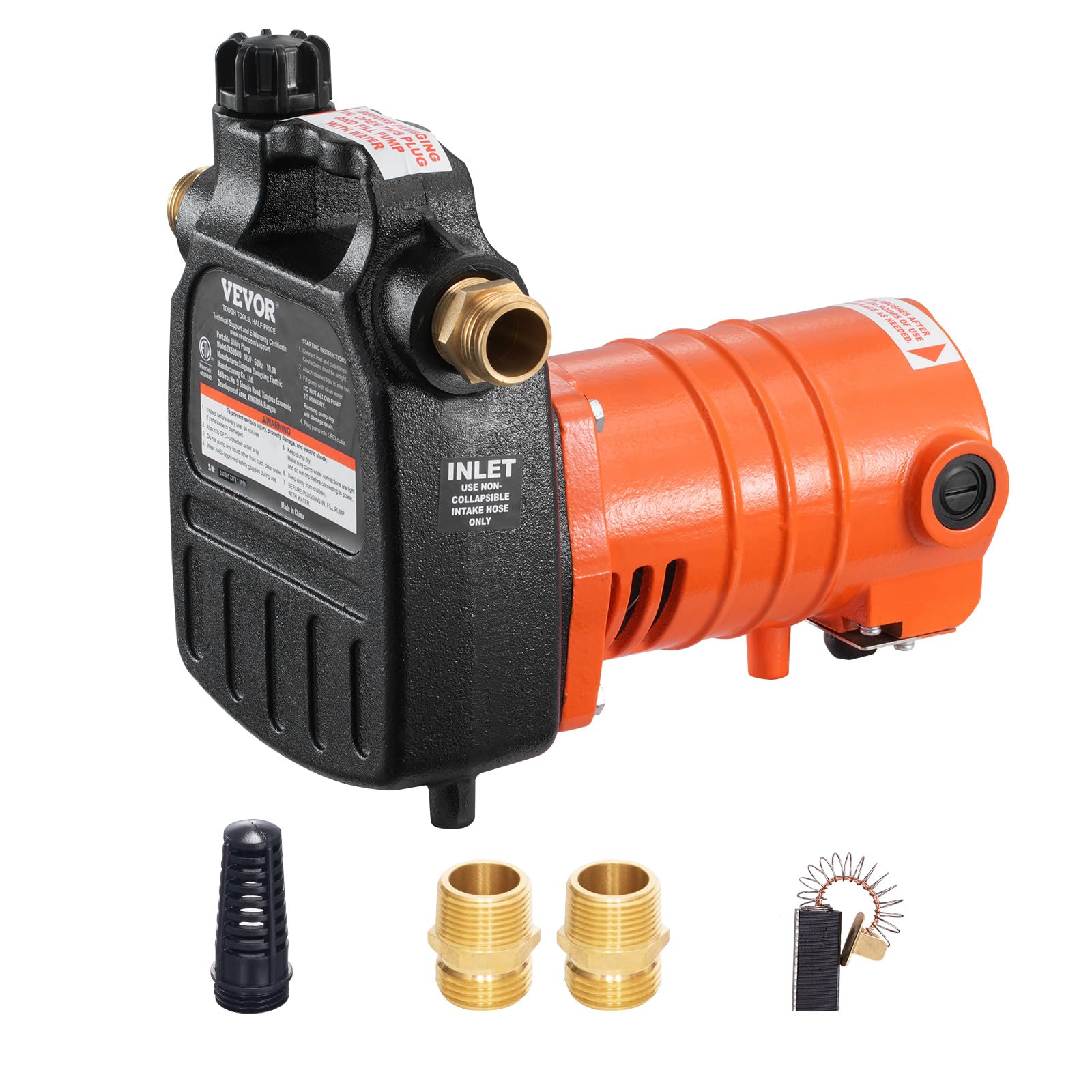 Foto 2 pulgar | Bomba De Transferencia De Agua Vevor 115v Ac 1600 Gph 1/2hp De Hierro Fundido - Venta Internacional.