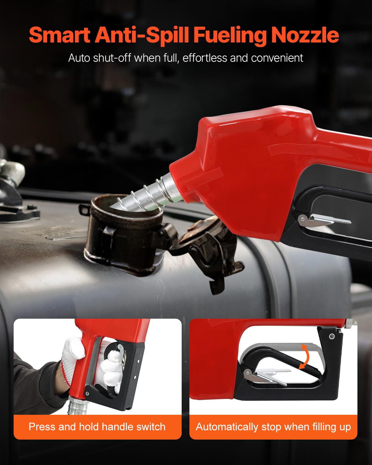 Foto 4 | Kit De Bomba De Transferencia De Combustible Vevor Diesel 12v 10l/min Con Boquilla - Venta Internacional.