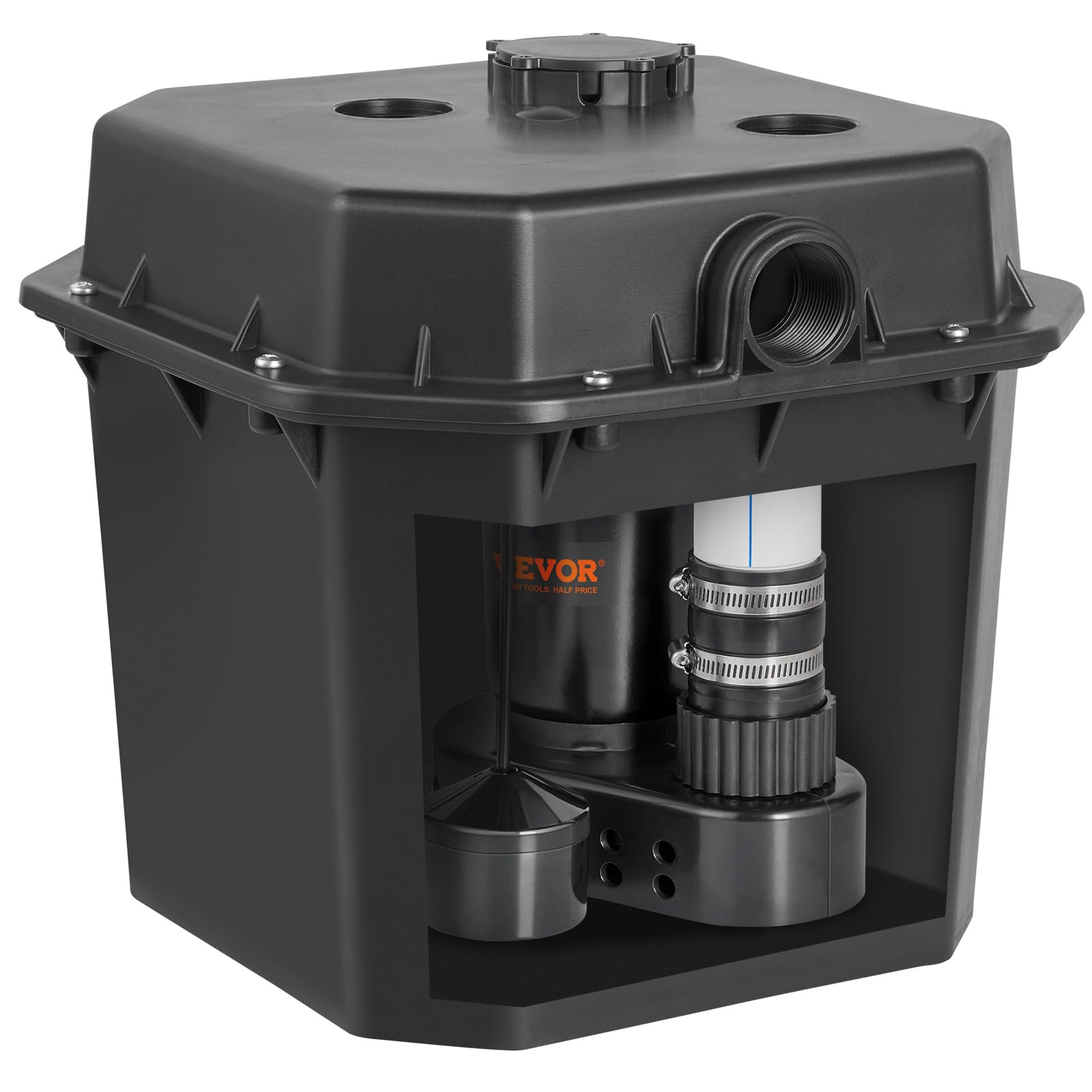 Foto 2 pulgar | Bomba De Fregadero Utilitaria Vevor 1/2 Hp 120 V 3500l/h Con Lavabo De 6 Galones - Venta Internacional.