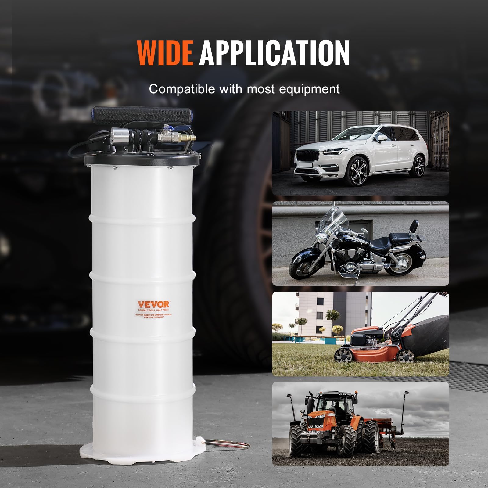 Foto 6 | Bomba Extractora De Aceite Vevor 6.5 L Neumática/manual Para Automoción - Venta Internacional.
