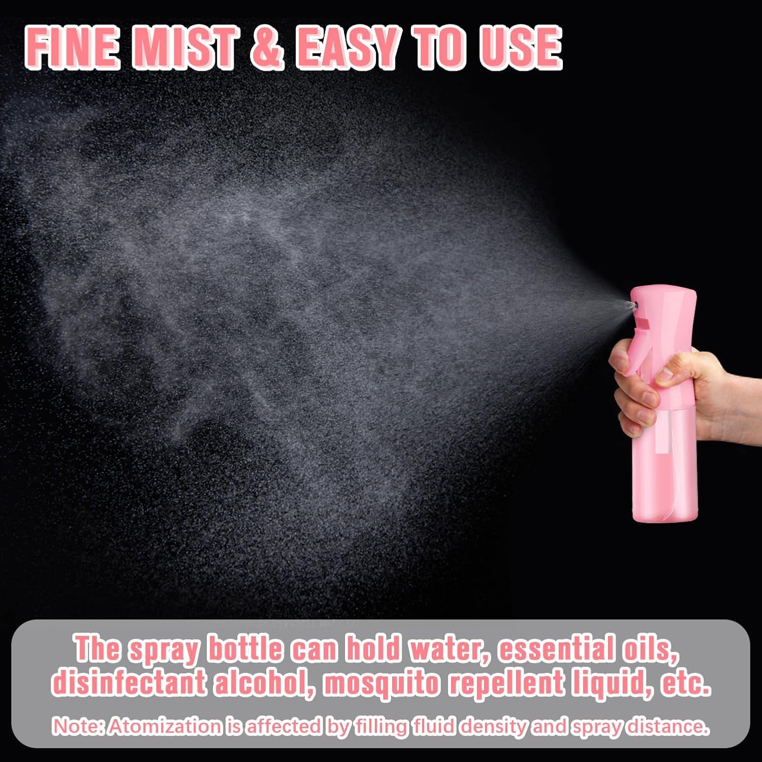 Foto 3 pulgar | Botella De Aerosol Leaflai Continuous Fine Mist De 200 Ml, Color Rosa - Venta Internacional.