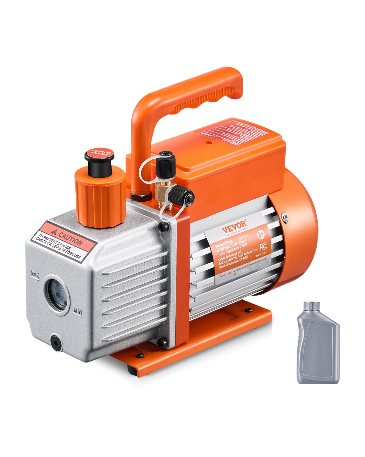 Foto 2 pulgar | Bomba De Vacío Vevor 3.5 Cfm Para Sistemas R134a R22 R410a - Venta Internacional.