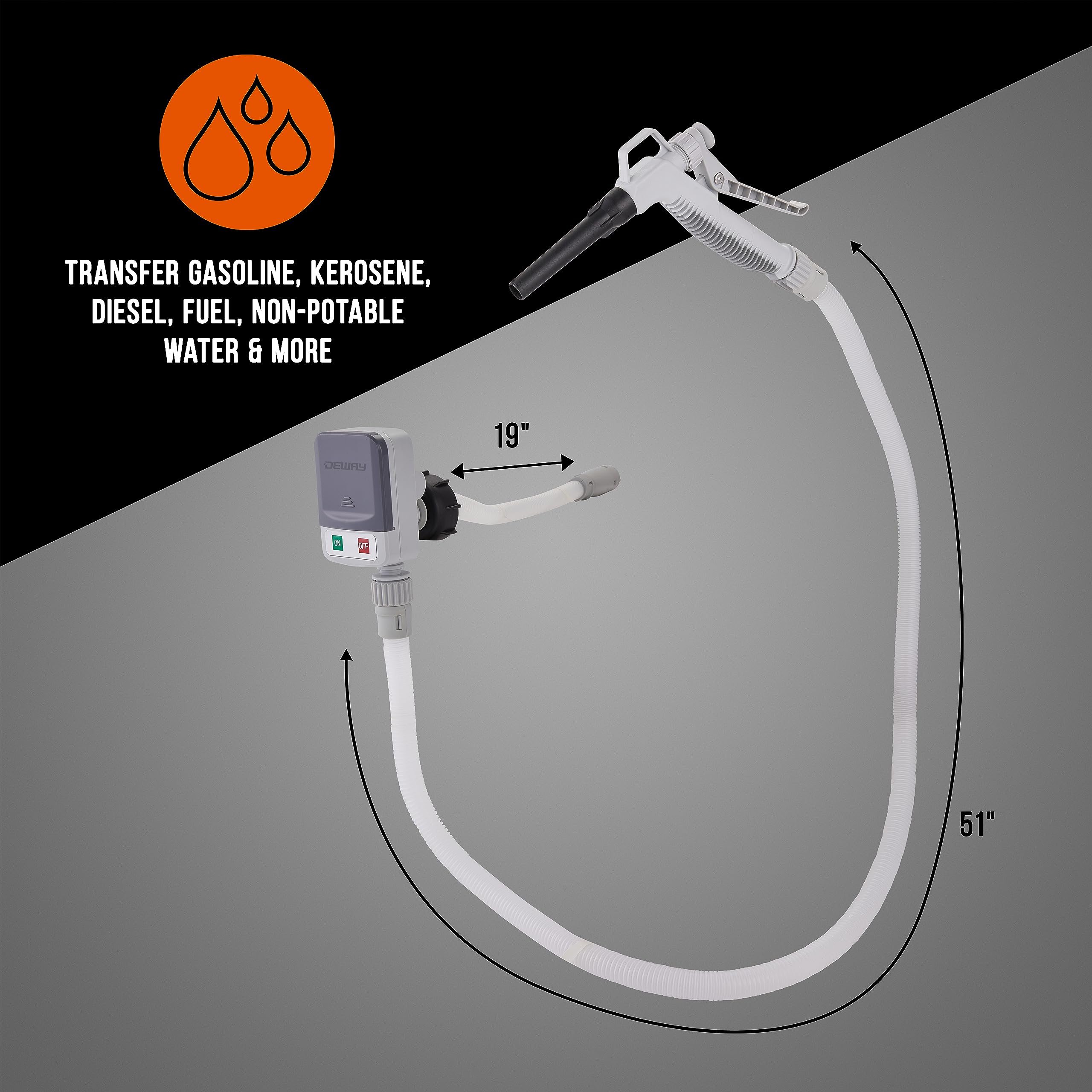 Foto 7 pulgar | Bomba De Transferencia Eléctrica Deway De Combustible Automática Con Boquilla - Venta Internacional.