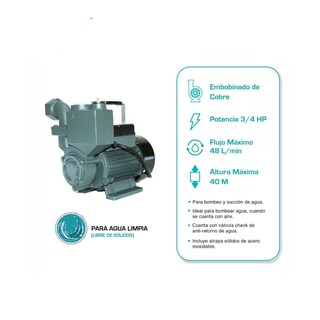 Foto 5 | Bomba Autocebante 3/4 Hp Shimge 127v