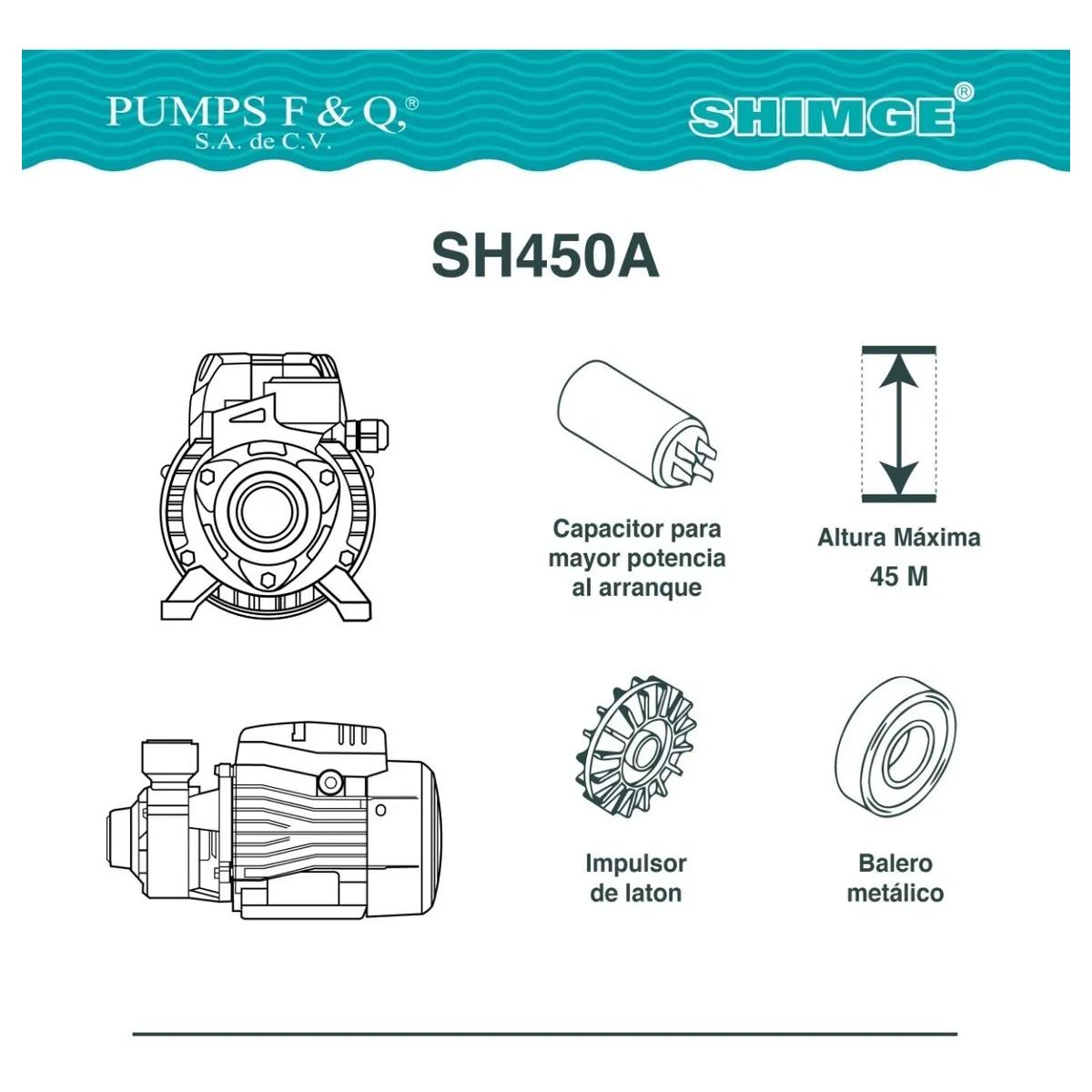 Foto 4 pulgar | Bomba Periferica 3/4 Hp Shimge 127v