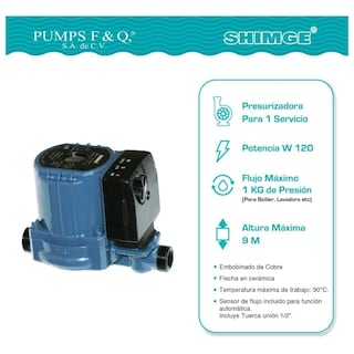 Foto 5 | Bomba Presurizadora Con Automatico Integrado Shimge Modelo S160