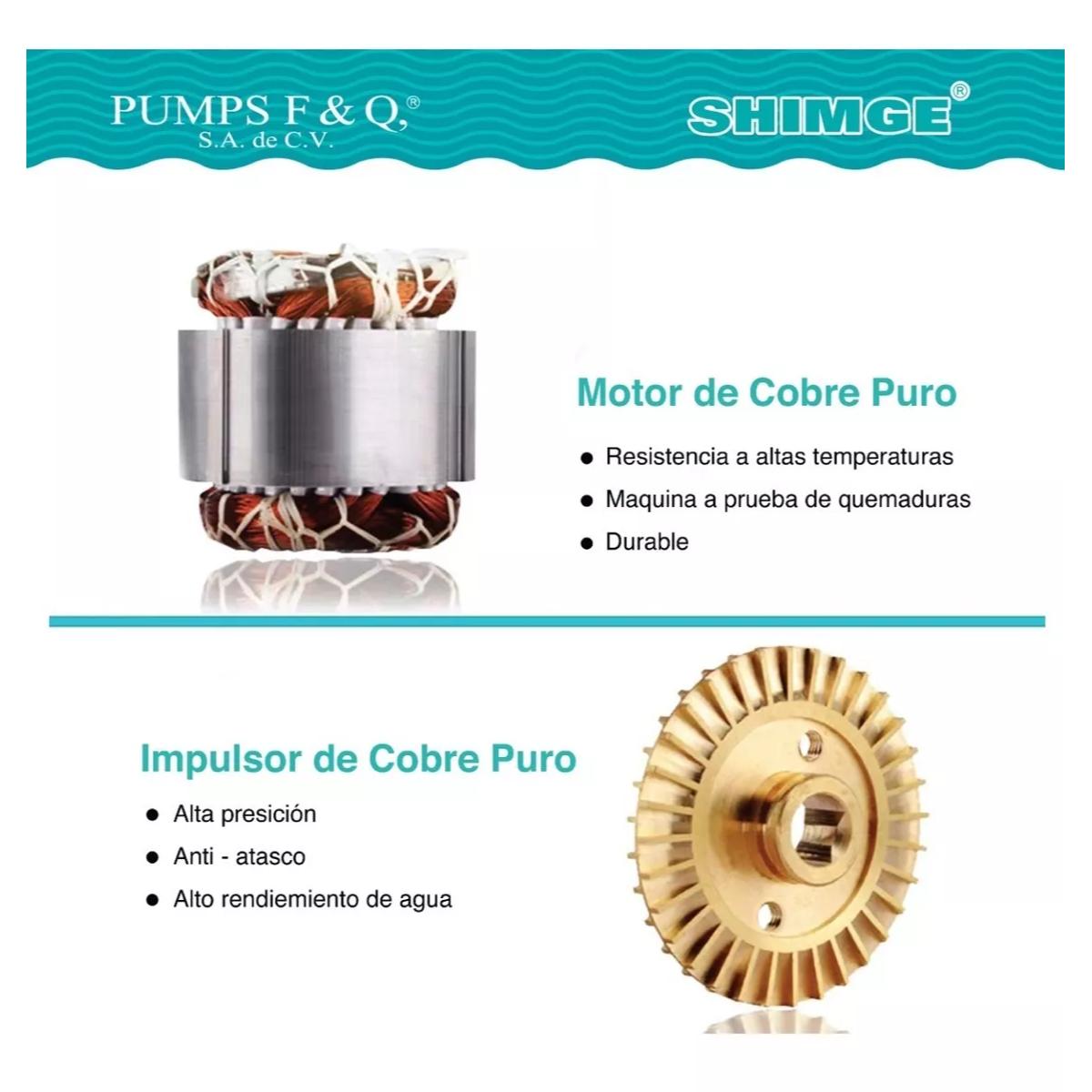 Foto 4 pulgar | Bomba Autocebante 1/2 Hp Shimge 127v