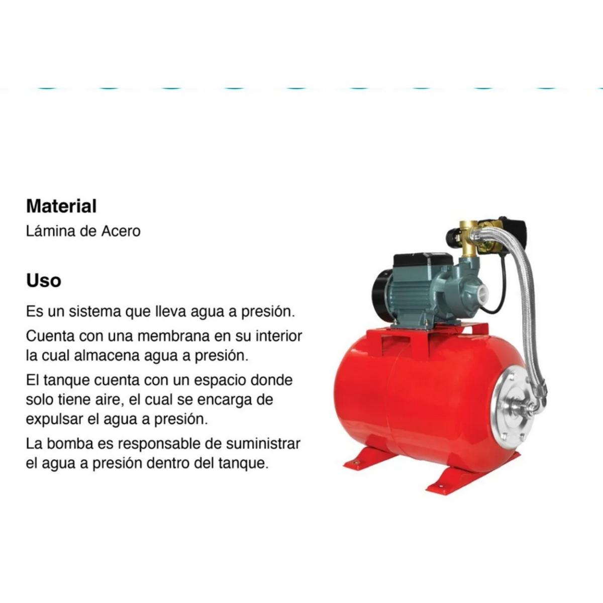 Foto 4 pulgar | Hidroneumatico Sh60t Shimge De 24 Litros 1/2 Hp