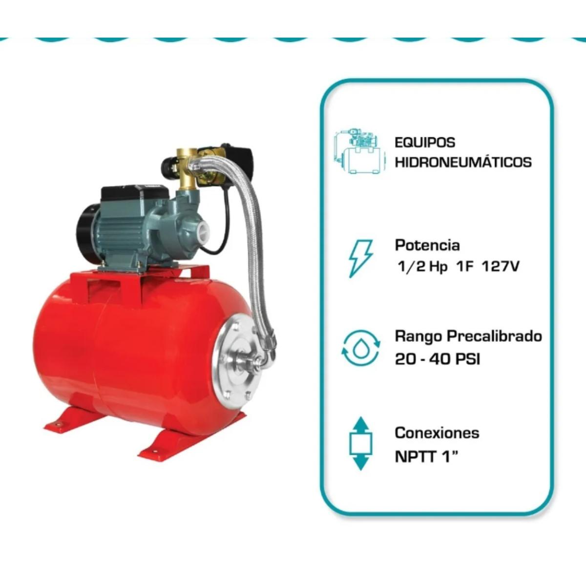 Foto 6 pulgar | Hidroneumatico Sh60t Shimge De 24 Litros 1/2 Hp