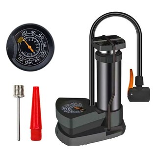 Foto 1 | Mini Bomba De Aire De Pie Con Barómetro Universal Negro