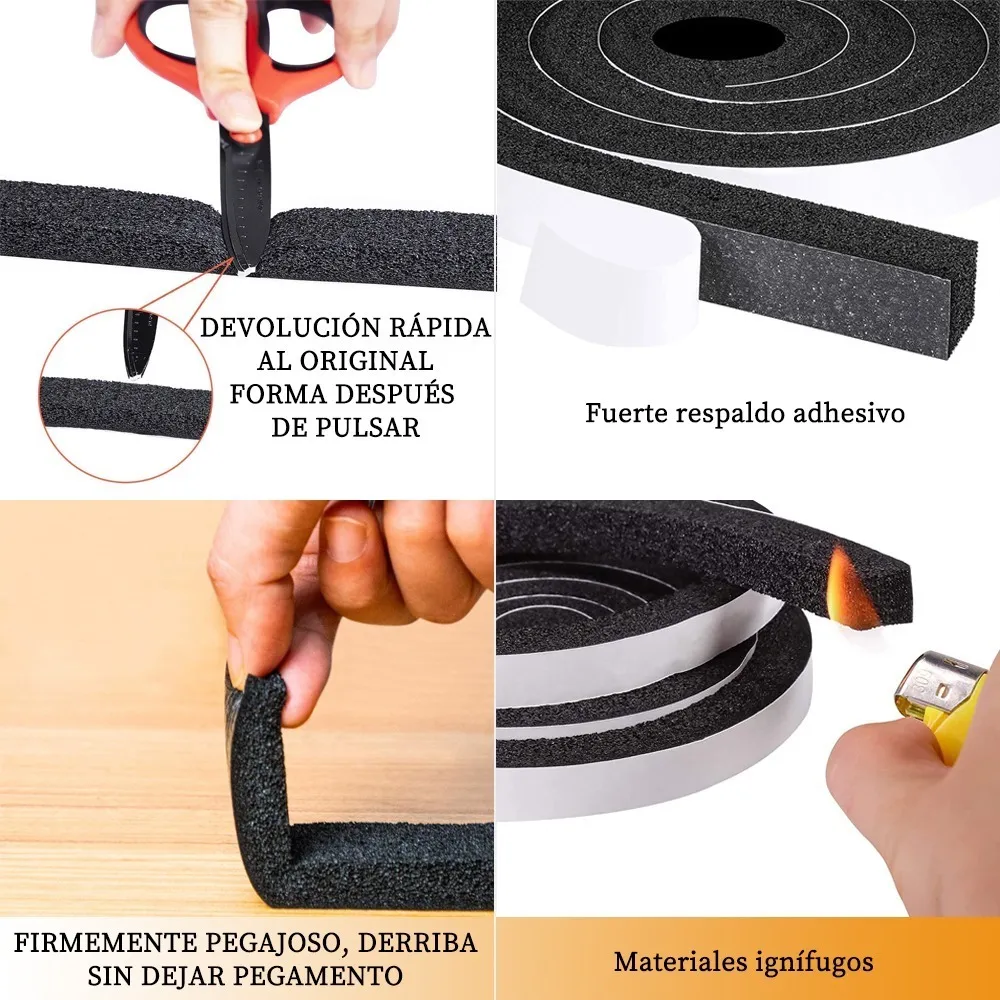 Foto 4 pulgar | Cinta Aislante Malubero de Sonido, Polvo, Agua para Puerta