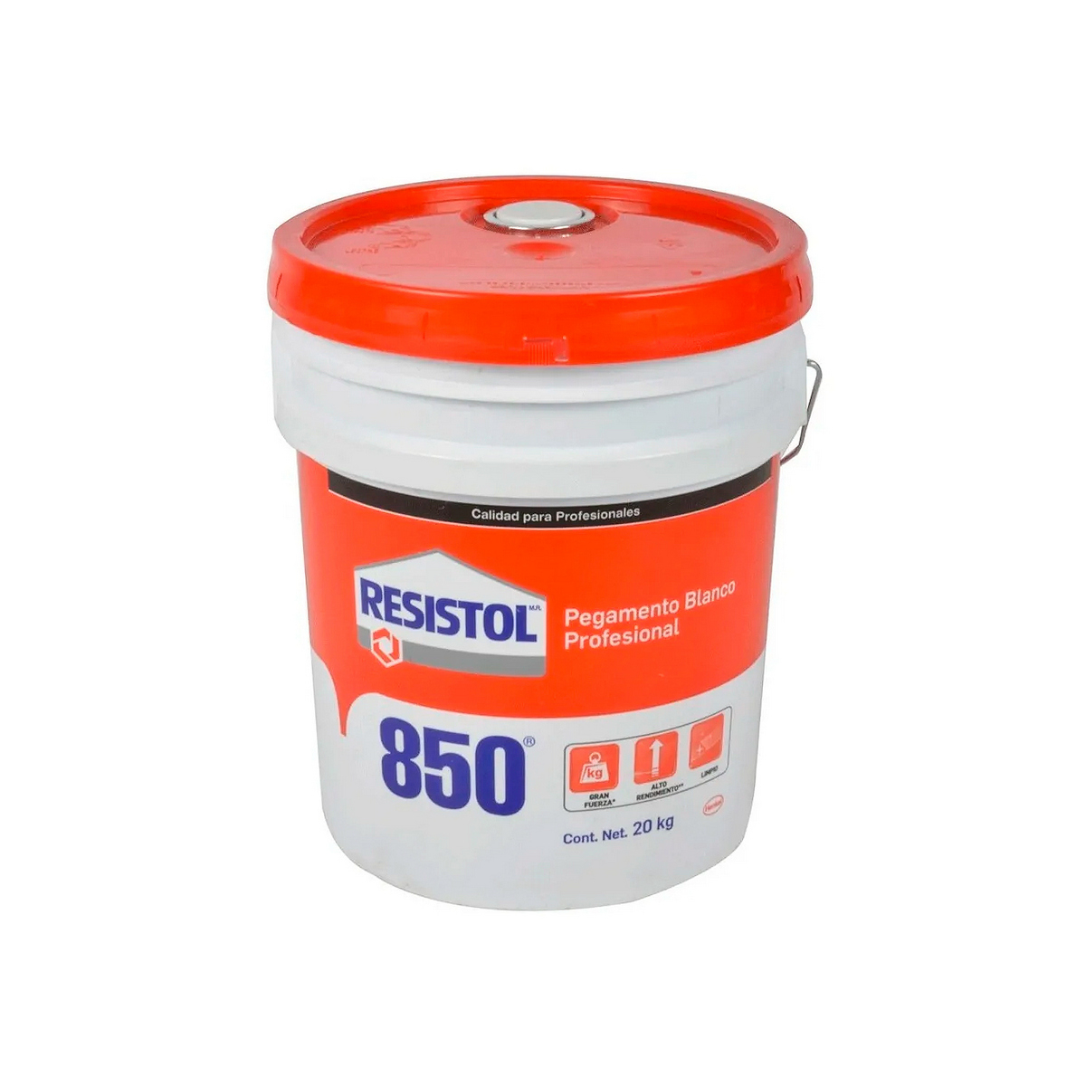 Foto 2 pulgar | Pegamento Blanco Resistol 20 Kg (44.09 Lb) Multiusos (850 Profesional)
