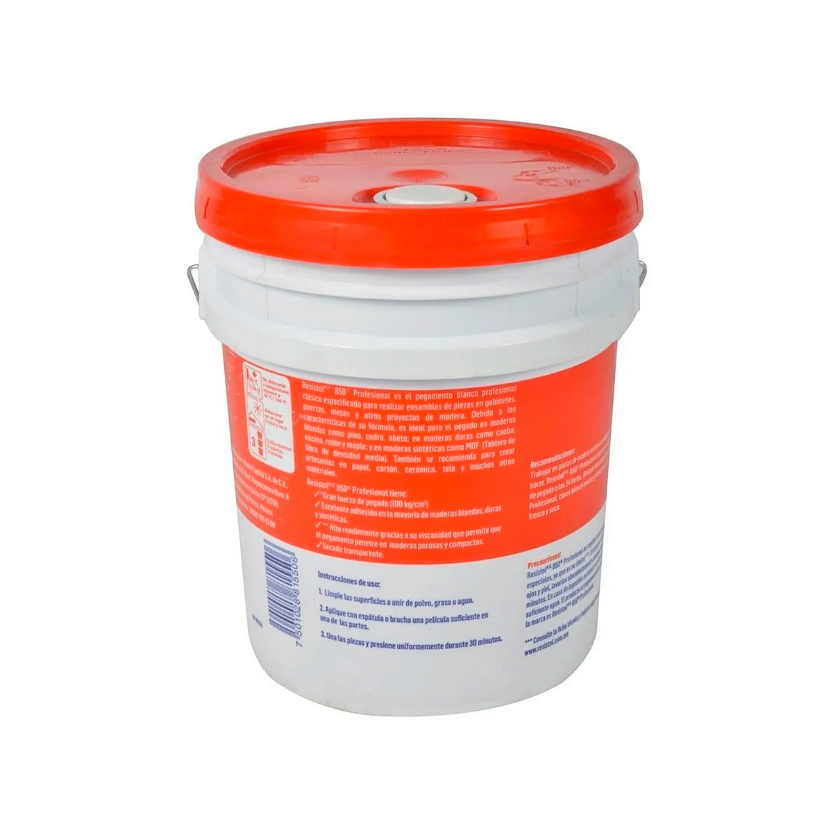 Foto 4 pulgar | Pegamento Blanco Resistol 20 Kg (44.09 Lb) Multiusos (850 Profesional)