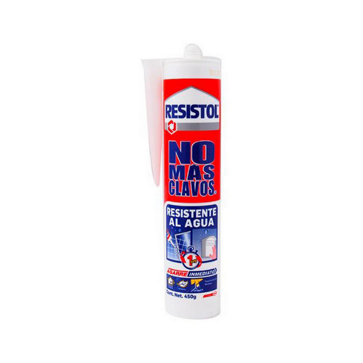 Foto 2 pulgar | Pegamento Contacto Resistol Montaje Instantaneo 450 Gr (15.87 Oz) Resistente Al Agua (no Mas Clavos)
