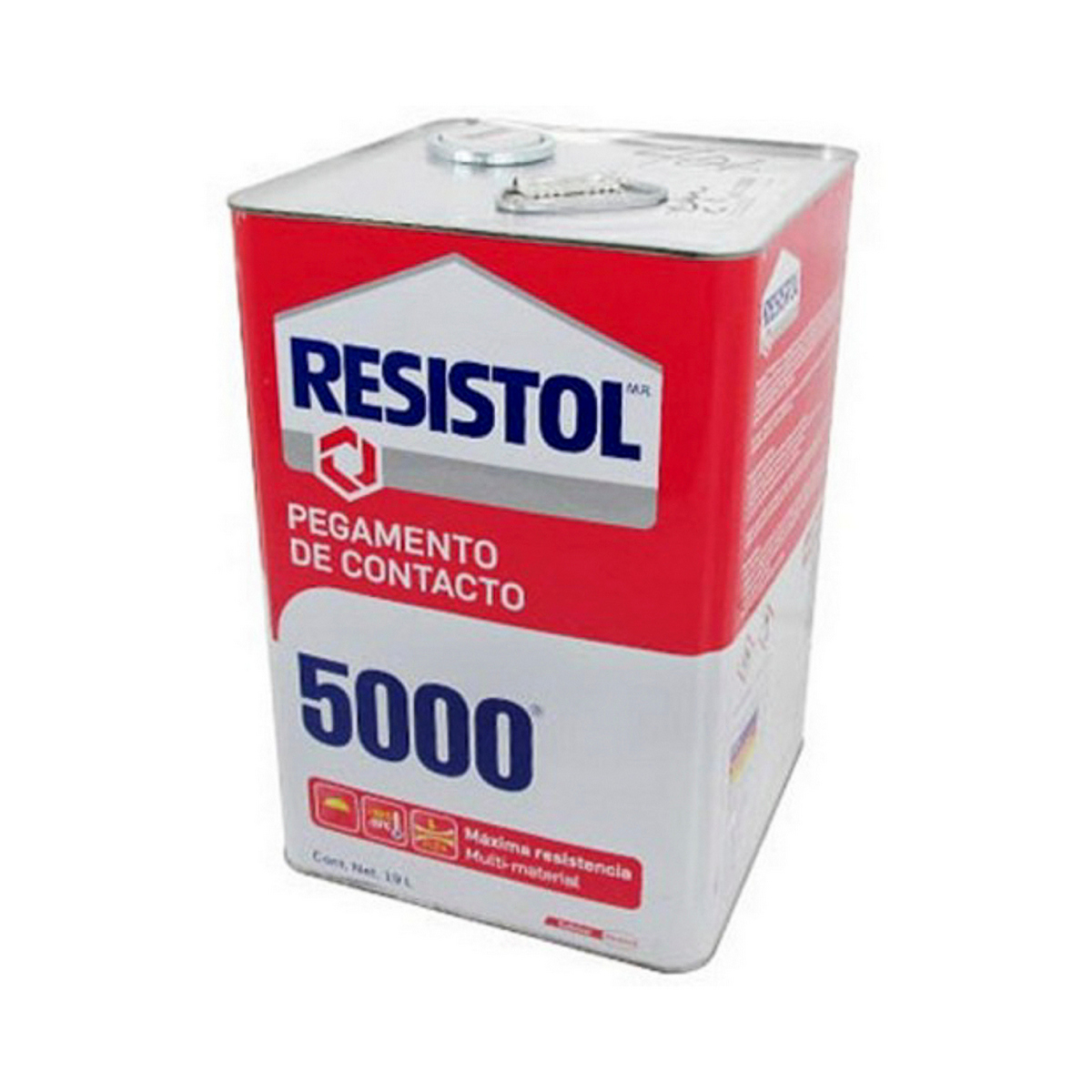 Foto 2 pulgar | Pegamento Contacto Resistol 18 Lt (4.8 Gal) Base Solvente Color Amarillo (5000)