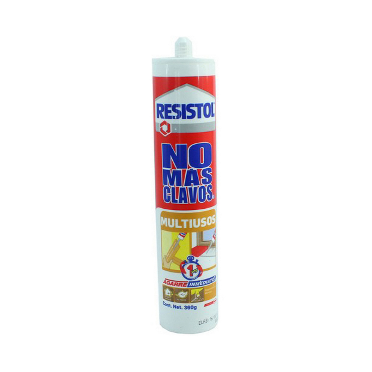 Foto 2 pulgar | Pegamento Contacto Resistol Montaje Instantaneo 353 Gr (12.45 Oz) Multiusos (no Mas Clavos Fuerte Facil)
