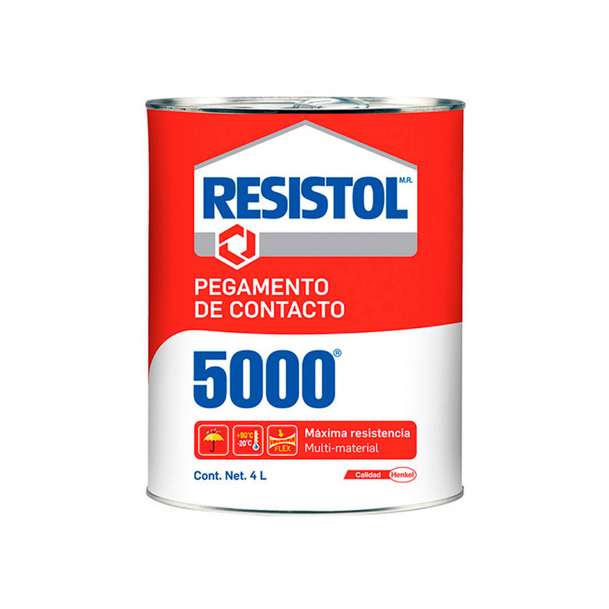 Foto 2 pulgar | Pegamento Contacto Resistol 4 Lt (1 Gal) Base Solvente Color Amarillo (5000)